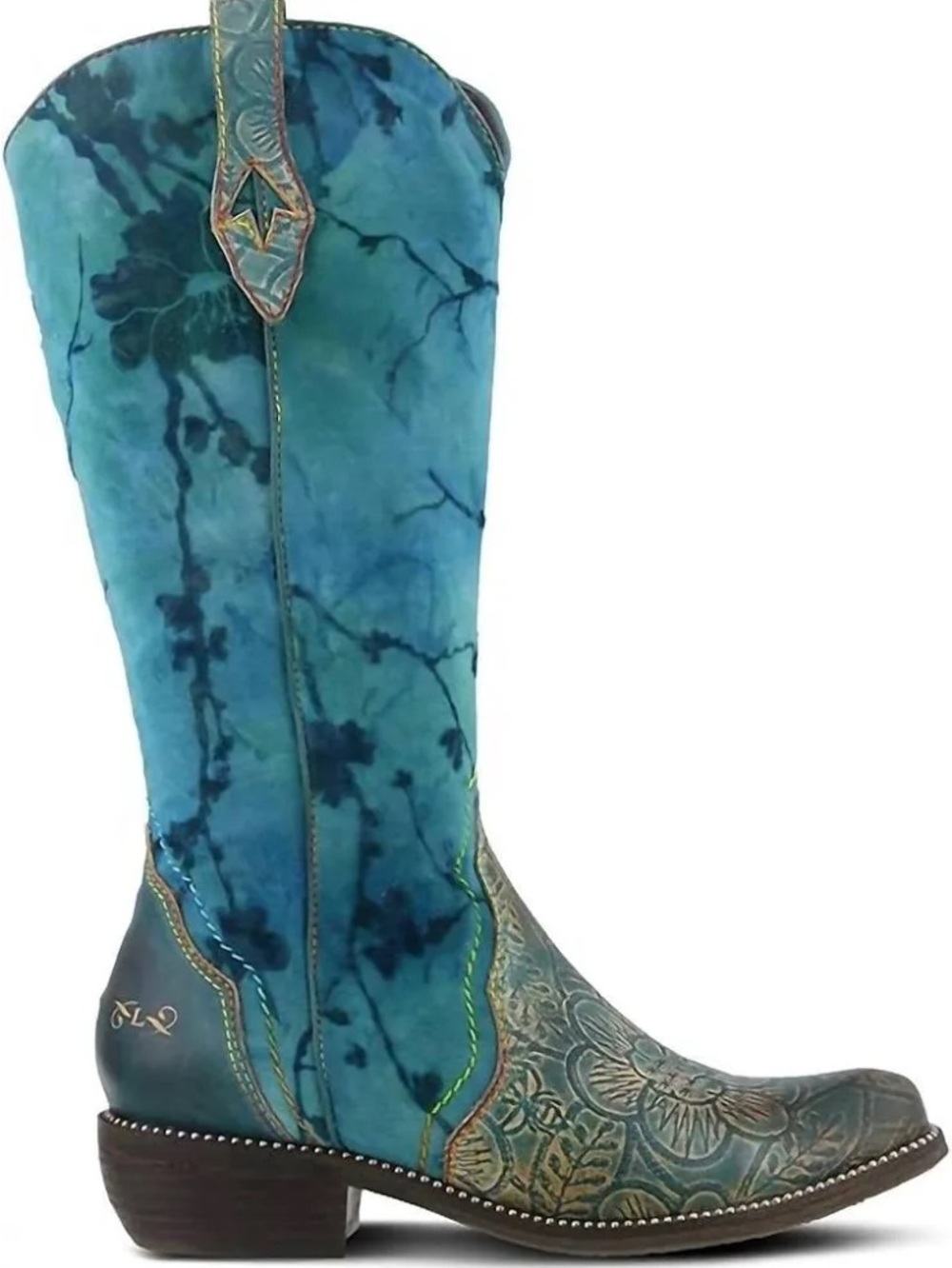 L'Artiste by Spring Step "Laretilyn" Tall
Turquoise Leather Western Boots Sz 41